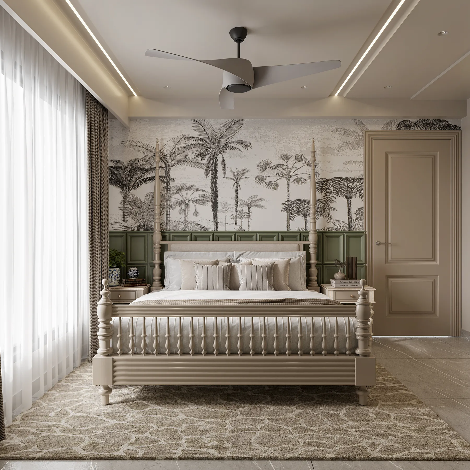 Aerovista 3 BHK master bedroom, Jaipur