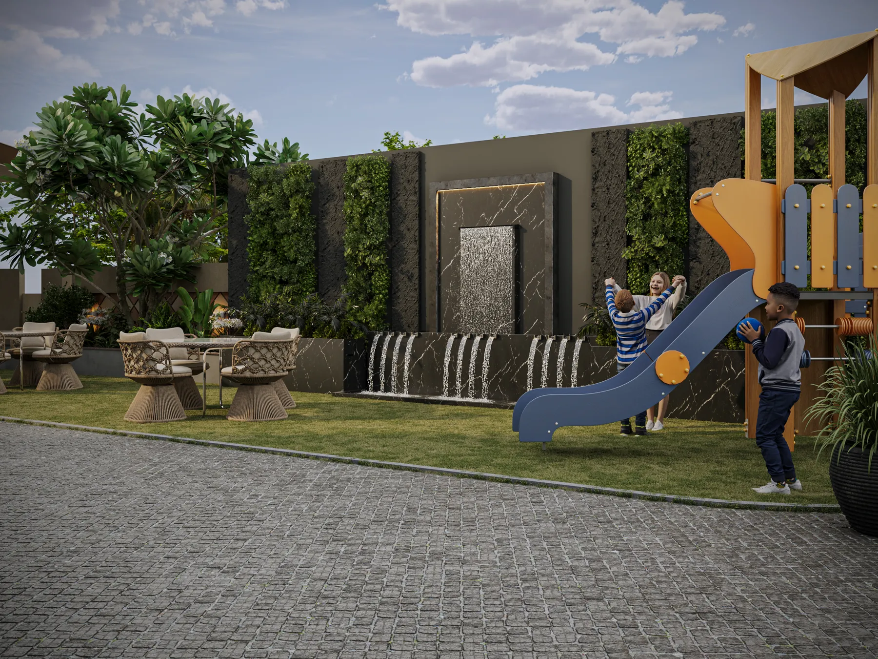 Aerovista children’s play park and open lawns
